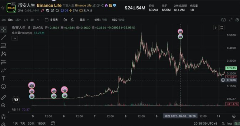 币安人生发币者：市值最高冲到5亿美金，但我只赚了4000